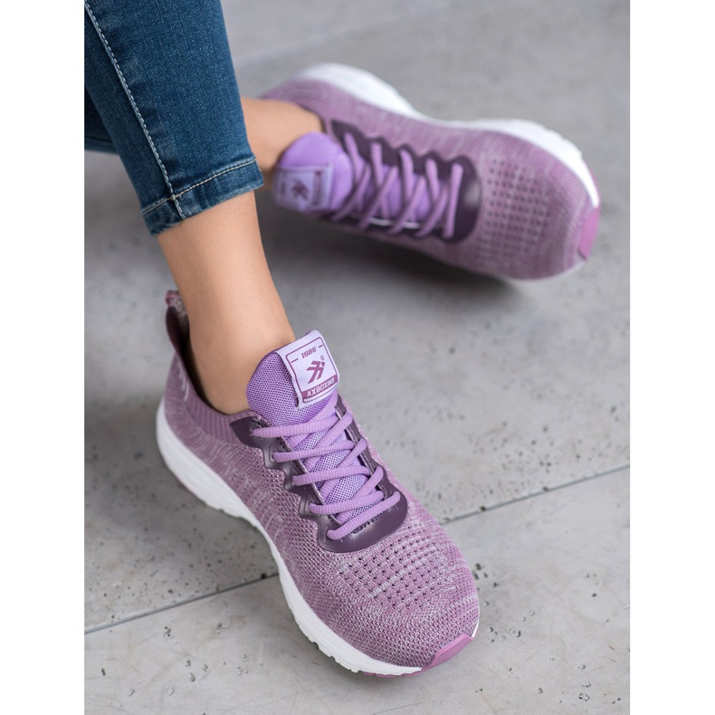Ax Boxing Leichte Textilschuhe violett 2
