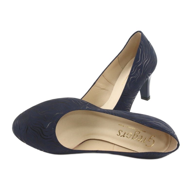 Gregors 689 Pumps für Damen in Marineblau 5