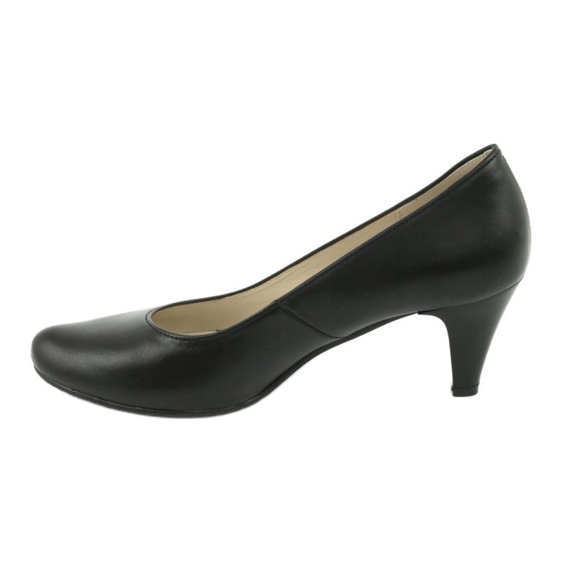 Gregors 465 Business-Pumps aus schwarzem Leder 2