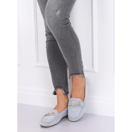 Blaue Wildleder-Loafer 77-192 Blau 1