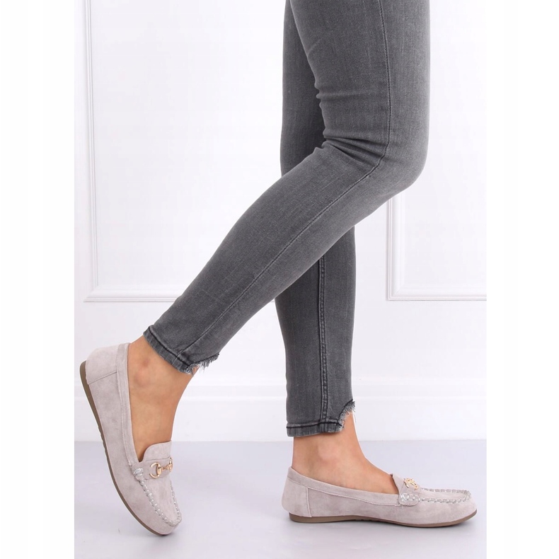 Graue Wildleder-Loafer 77-192 Grau 2