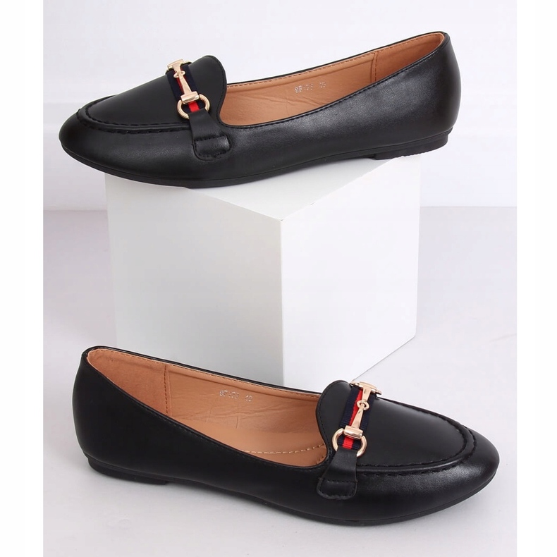 Schwarze Loafer 9F177 Schwarz 2