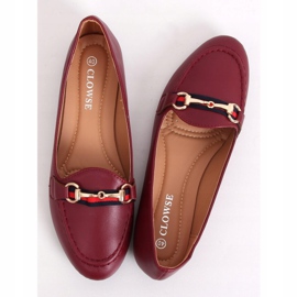 Bordeauxrote Loafer 9F177 Burgund 2