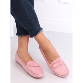 Rosa Wildleder-Loafer 9F150 Rosa 2