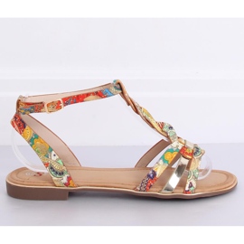 Orange Damensandalen JH128P Flower Orange 2