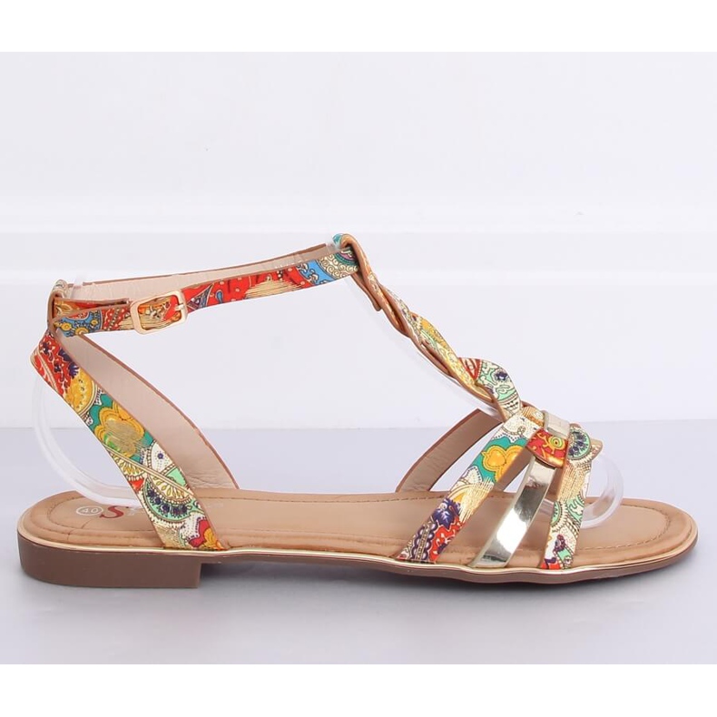 Orange Damensandalen JH128P Flower Orange 2
