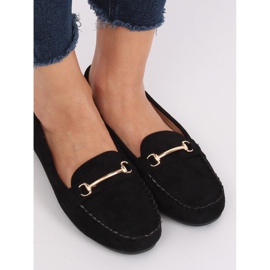 Schwarze Damen-Loafer 99-01A Schwarz 2