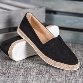 SHELOVET Lässige Slipper schwarz 1