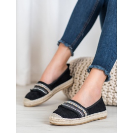 RTX WALK Bequeme Espadrilles mit Ornamenten schwarz 2
