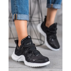 RTX WALK Schwarze Sneaker mit Glitzer 1