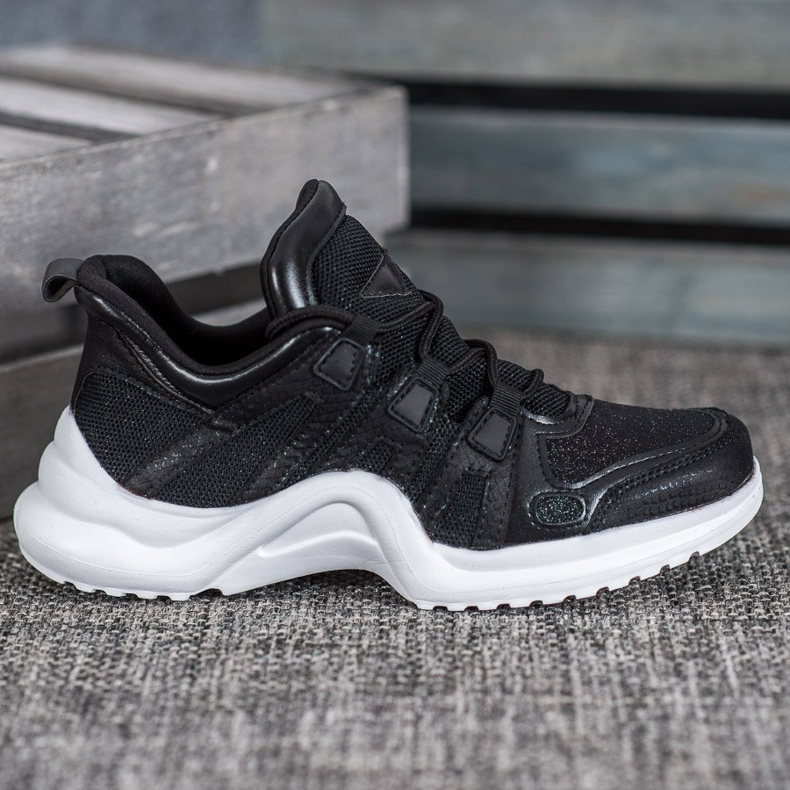 RTX WALK Schwarze Sneaker mit Glitzer 2