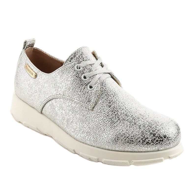 Klassische silberne Schuhe XC673-2 1