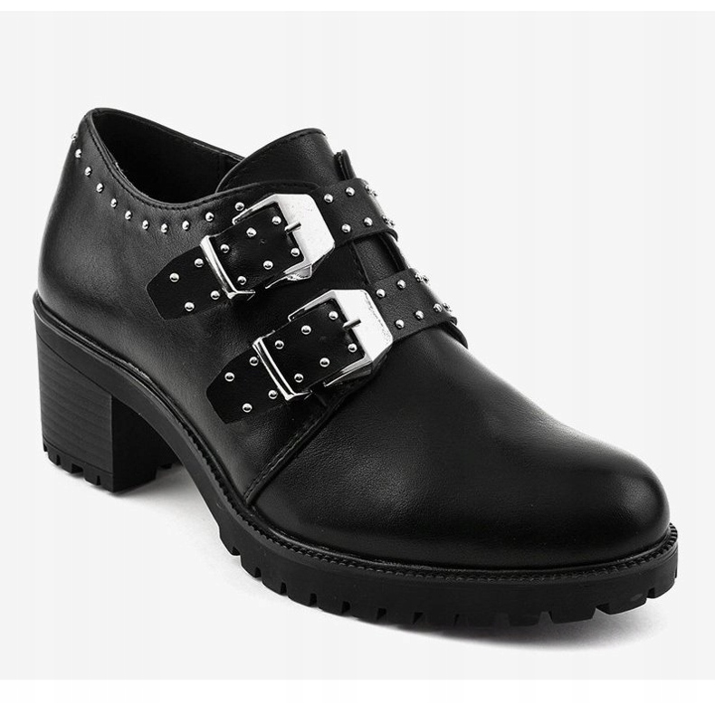 Schwarze Brogues mit Nieten am NC176-Block 1