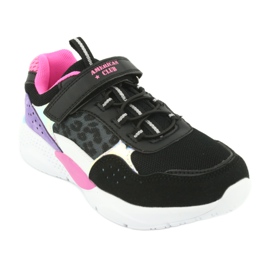 Modische American Club ES07 Sportschuhe schwarz lila rosa grau 1