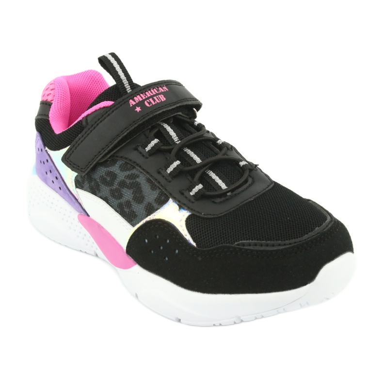 Modische American Club ES07 Sportschuhe schwarz lila rosa grau 1