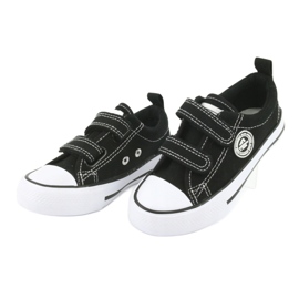 Schwarze American Club LH35 Sneakers mit Klettverschluss 3