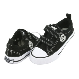 Schwarze American Club LH35 Sneakers mit Klettverschluss 4