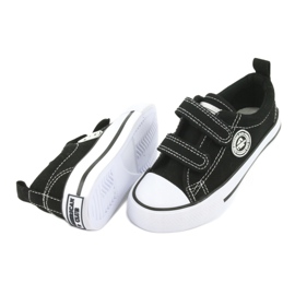 Schwarze American Club LH35 Sneakers mit Klettverschluss 5