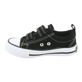 Schwarze American Club LH35 Sneakers mit Klettverschluss 2