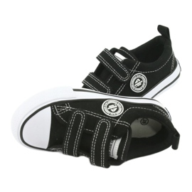 Schwarze American Club LH35 Sneakers mit Klettverschluss 6