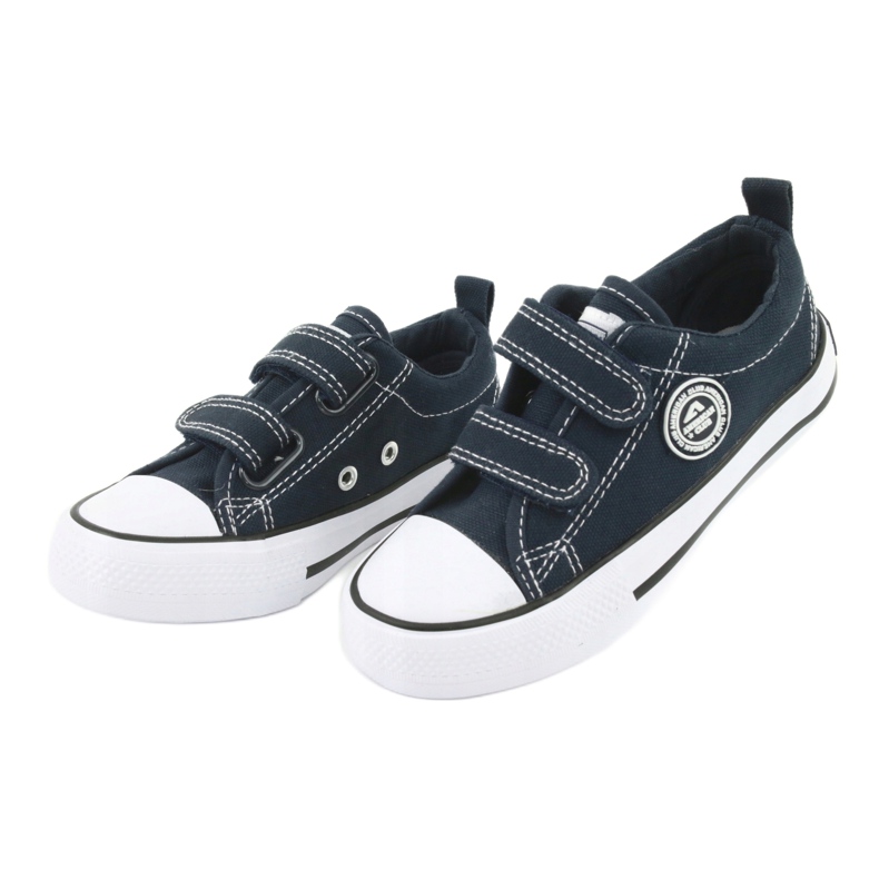 Navy American Club LH35 Klett-Turnschuhe blau 2