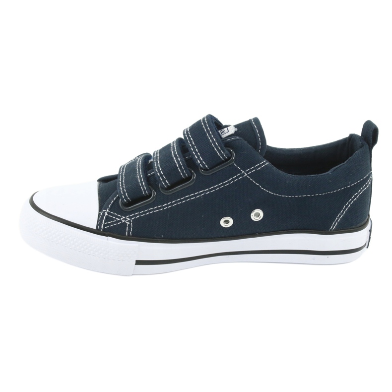 American Club American LH31 marineblaue Sneakers mit Klettverschluss navy blau 2