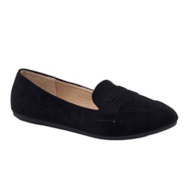 Ballerina-Loafer 3C-20 aus Öko-Wildleder in Schwarz 1