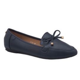 Ballerinas aus Kunstleder in Marineblau 9F175 navy blau 1
