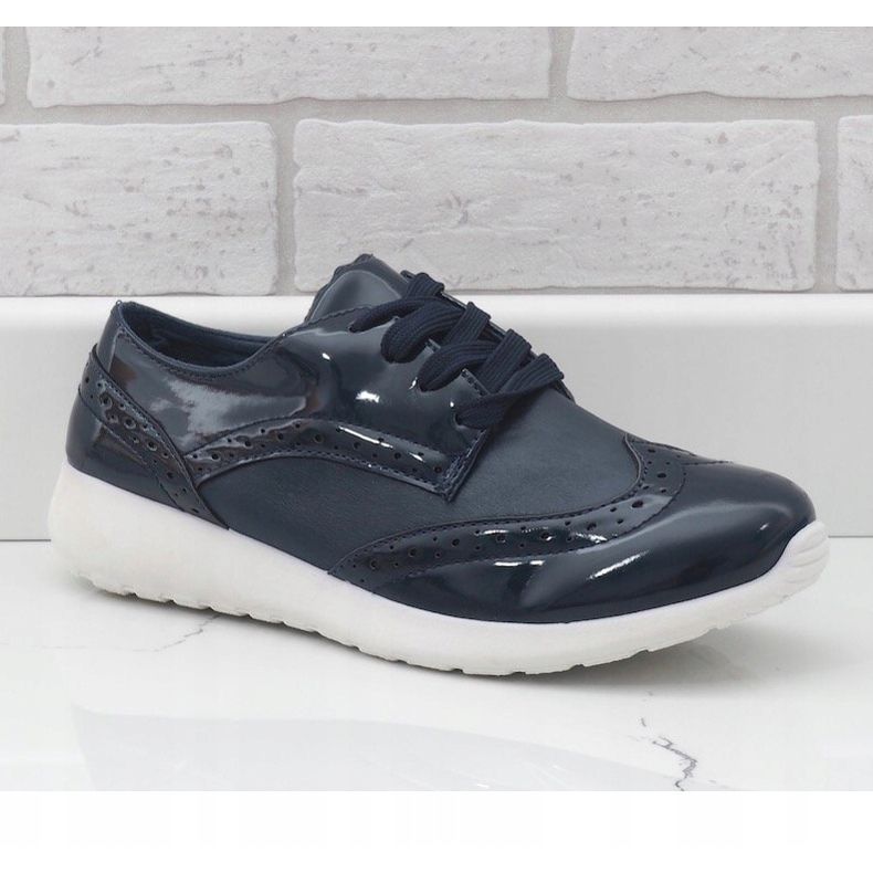 Marineblaue Damen Sportschuhe YD-7 navy blau 1