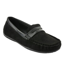 Schwarze Loafer aus Ballerinas BO-378 1