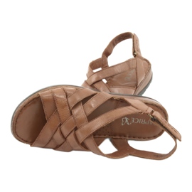 Caprice Sandalen Damen Leder braune Schuhe 6