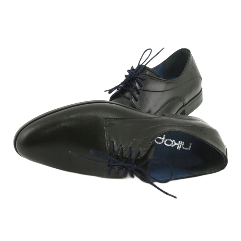 Nikopol Schwarze Lederschuhe 1736 6