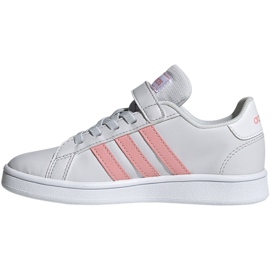 Adidas Grand Court C Jr EG6737 Schuhe weiß rosa 2