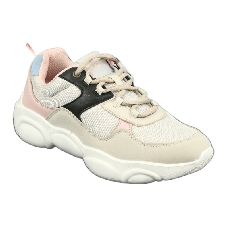 Lee Cooper Damen Sportschuhe 1275 beige/rosa 1