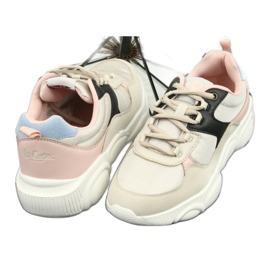 Lee Cooper Damen Sportschuhe 1275 beige/rosa 3