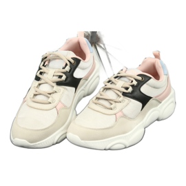 Lee Cooper Damen Sportschuhe 1275 beige/rosa 2