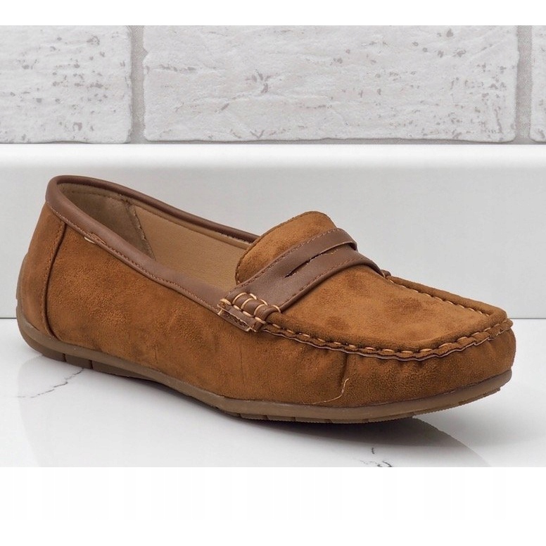 Braune Mokassins aus Ballerinas BO-378 1