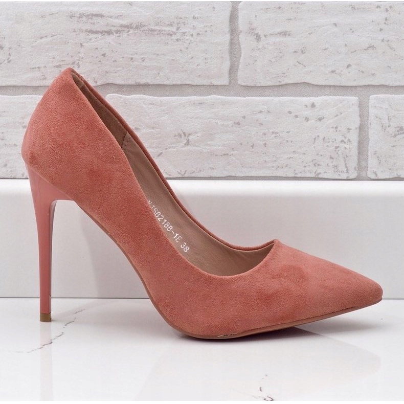 Rosa klassische Öko-Wildlederschuhe YJS82188 2