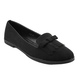 Herren-Loafer aus schwarzem Öko-Wildleder 2358 1