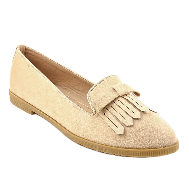 Beige Lordsy Loafer aus Öko-Wildleder 2358 1