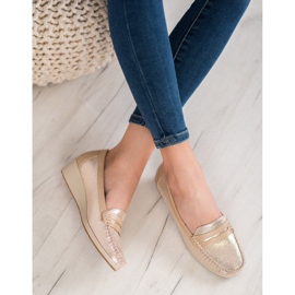 Comer Stylische Loafer auf der Plattform gelb 2