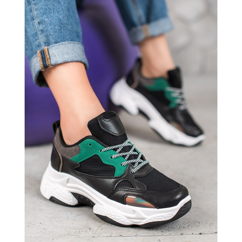 SHELOVET Schwarze Sportschuhe 2