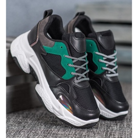 SHELOVET Schwarze Sportschuhe 1