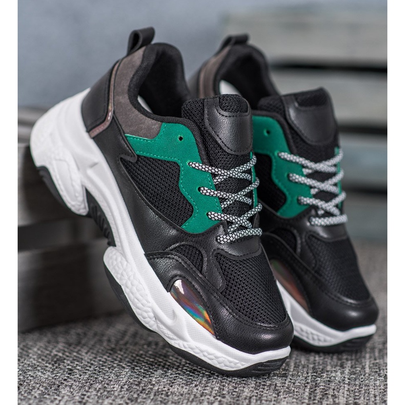 SHELOVET Schwarze Sportschuhe 1