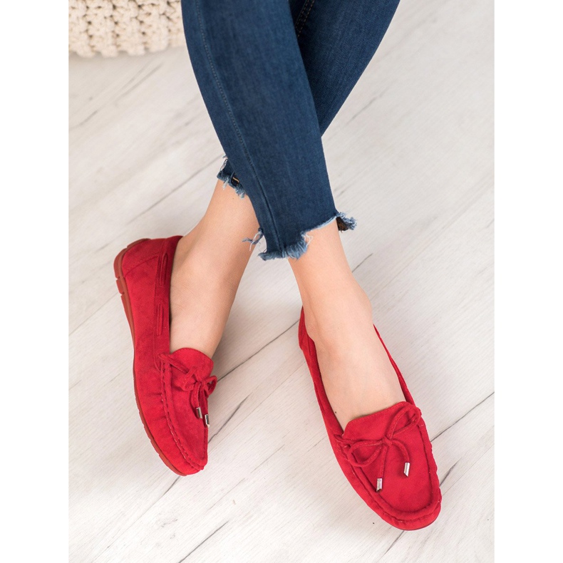 Seastar Klassische Loafer mit Schleife rot 2
