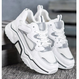 Weide Modische Sneaker mit Mesh weiß 2