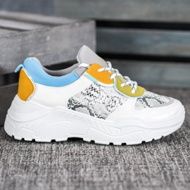 SHELOVET Modische Turnschuhe weiß mehrfarbig 2