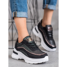 SHELOVET Modische Sportschuhe schwarz 1