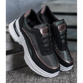 SHELOVET Modische Sportschuhe schwarz 2