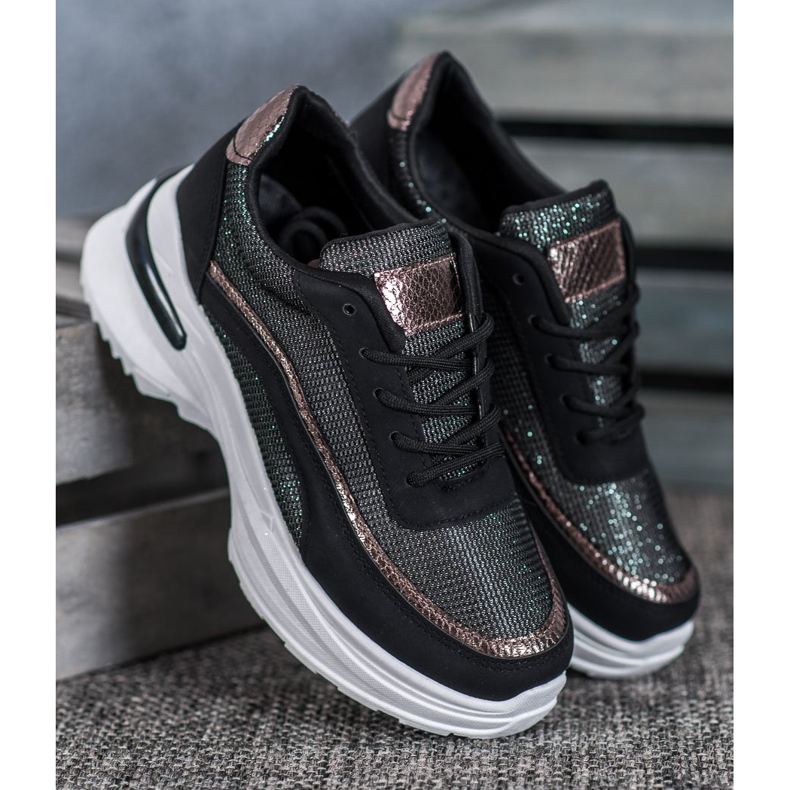 SHELOVET Modische Sportschuhe schwarz 2